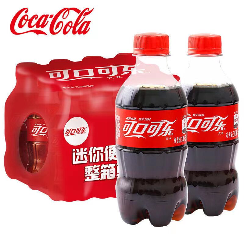 可口可乐300ml*6瓶迷你便携装